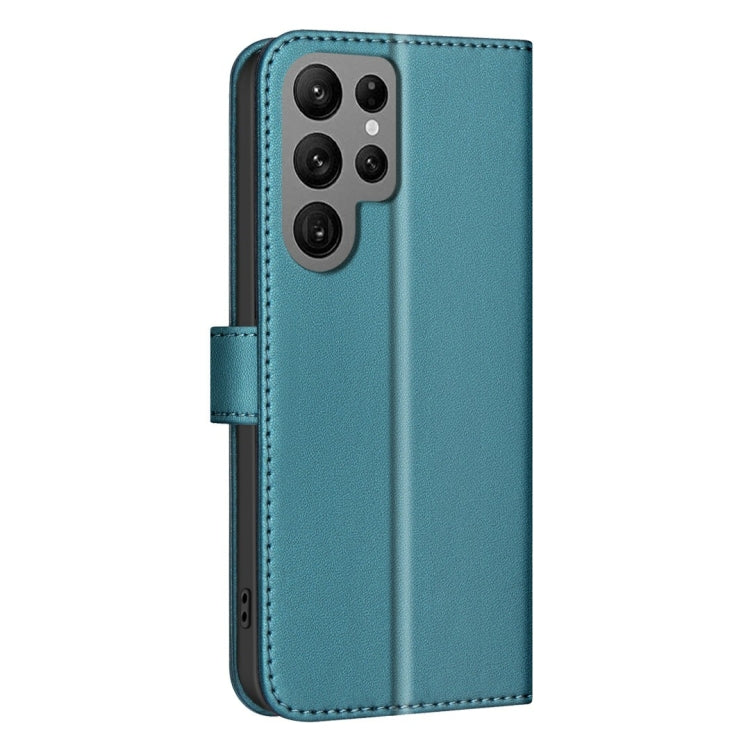 For Samsung Galaxy S25 Ultra 5G Square Texture Leather Phone Case(Green) by buy2fix