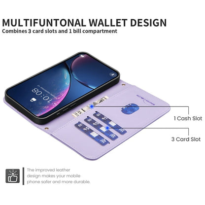 For Samsung Galaxy S25 Ultra 5G Square Texture Leather Phone Case(Purple) by buy2fix