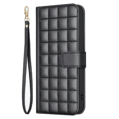 For Samsung Galaxy S25 Ultra 5G Square Texture Leather Phone Case(Black) by buy2fix