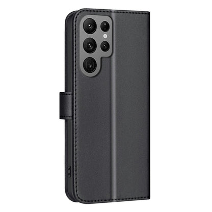 For Samsung Galaxy S25 Ultra 5G Square Texture Leather Phone Case(Black) by buy2fix