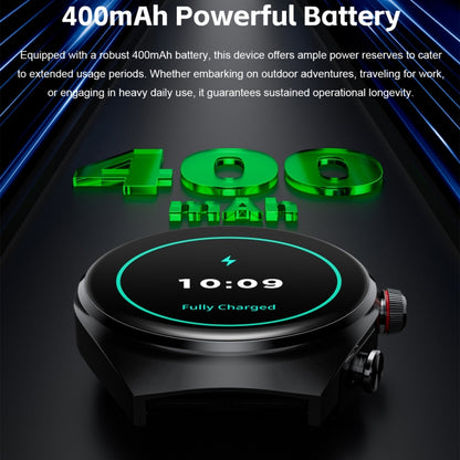 GT95 1.53 inch IPS Screen 2 in 1 Bluetooth Earphone Smart Watch(Black) by buy2fix