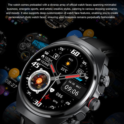 GT95 1.53 inch IPS Screen 2 in 1 Bluetooth Earphone Smart Watch(Black) by buy2fix