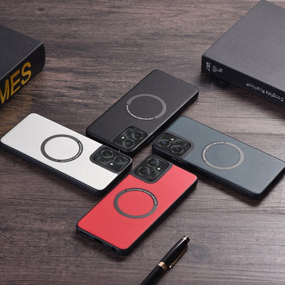 For Motorola Moto G 5G 2024 PU MagSafe Magnetic Phone Case(Red) by buy2fix