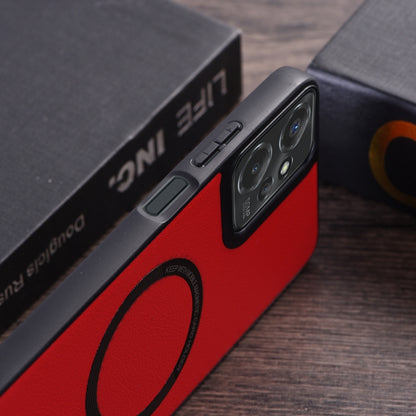 For Motorola Moto G 5G 2024 PU MagSafe Magnetic Phone Case(Green) by buy2fix