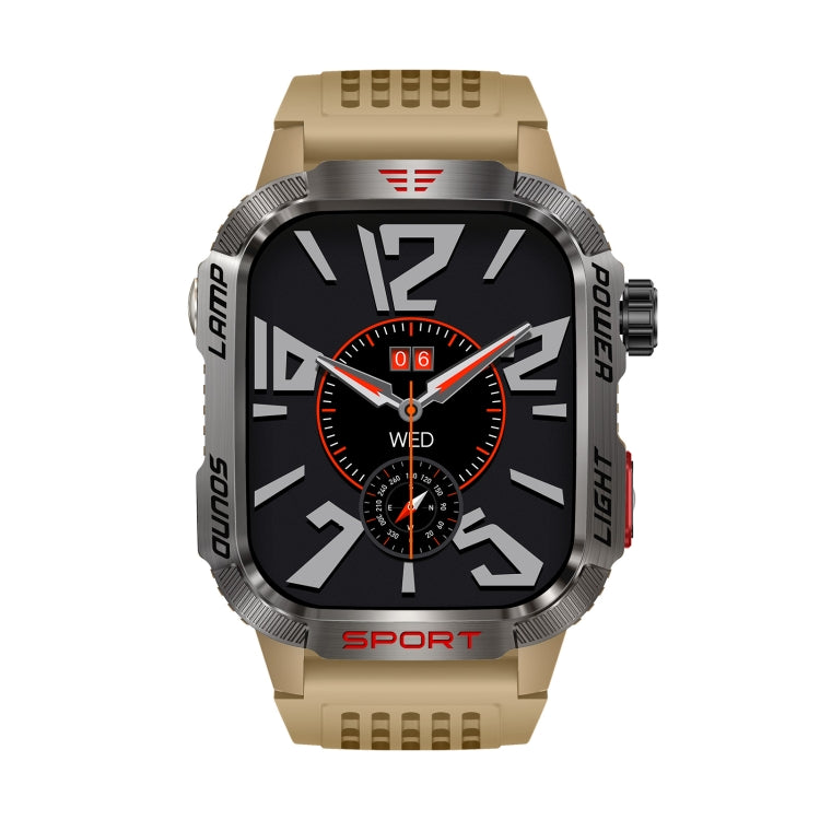 HT29 2.01 inch IPS Screen Triple Proof Smart Watch with Banknote Detector Light(Yellow) by buy2fix