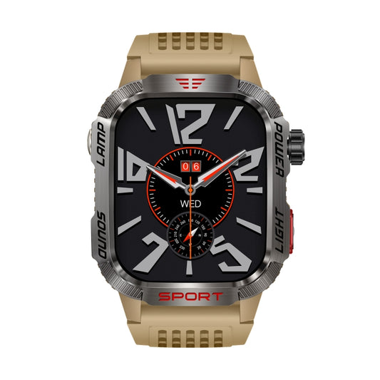 HT29 2.01 inch IPS Screen Triple Proof Smart Watch with Banknote Detector Light(Yellow) by buy2fix