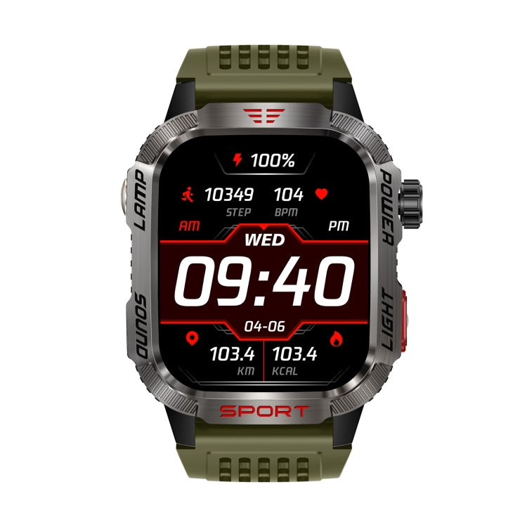 HT29 2.01 inch IPS Screen Triple Proof Smart Watch with Banknote Detector Light(Green) by buy2fix