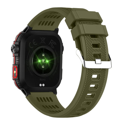 HT29 2.01 inch IPS Screen Triple Proof Smart Watch with Banknote Detector Light(Green) by buy2fix