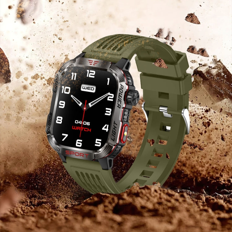 HT29 2.01 inch IPS Screen Triple Proof Smart Watch with Banknote Detector Light(Green) by buy2fix