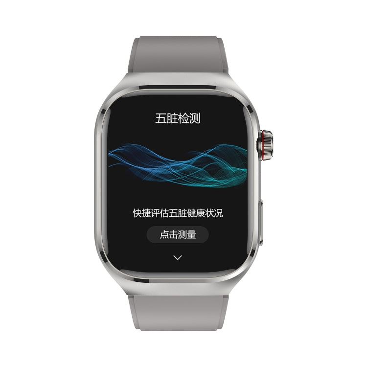 TK16 2.04 inch LCD Screen Silicone Strap Smart Watch Supports Health Monitoring(Grey) by buy2fix