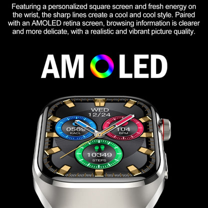 TK16 2.04 inch LCD Screen Silicone Strap Smart Watch Supports Health Monitoring(Black) by buy2fix