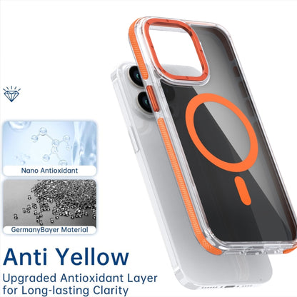 For iPhone 13 Pro Magsafe Dual-Color Transparent Black Full Coverage Phone Case(Black) by buy2fix