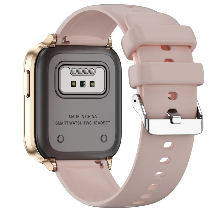 X9 1.85 inch Square Screen 2 in 1 Bluetooth Earphone Smart Watch(Gold Pink) by buy2fix