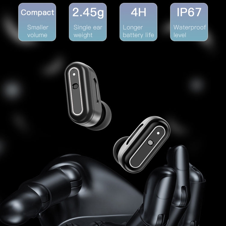 X9 1.85 inch Square Screen 2 in 1 Bluetooth Earphone Smart Watch(Black) by buy2fix