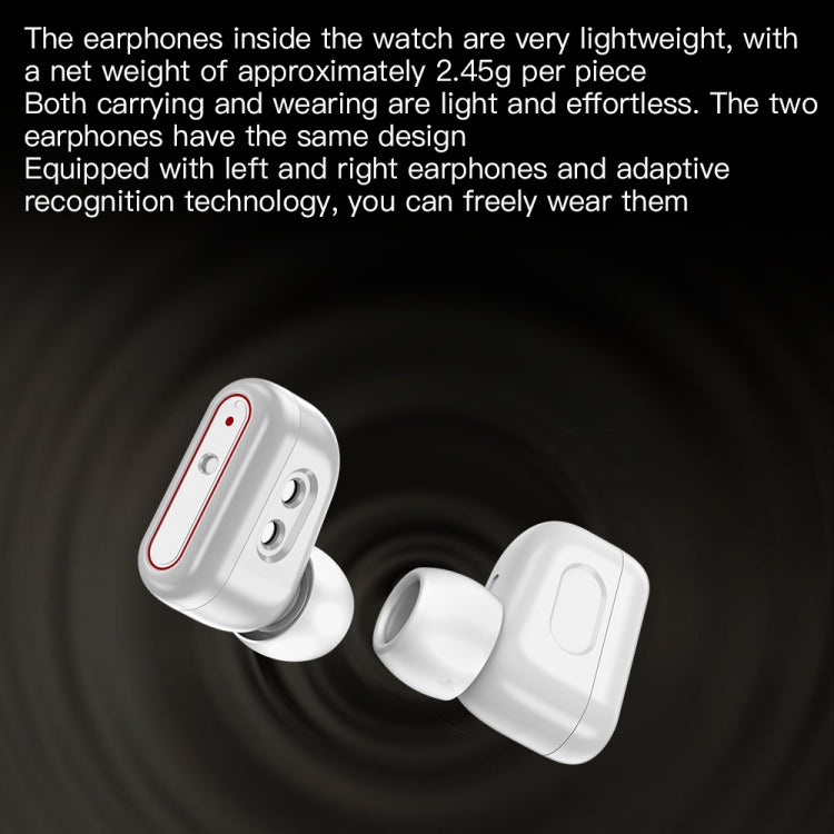 X9 1.85 inch Square Screen 2 in 1 Bluetooth Earphone Smart Watch(Black) by buy2fix