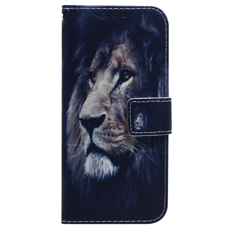 For Samsung Galaxy S25 5G Coloured Drawing Flip Leather Phone Case(Lion) by buy2fix