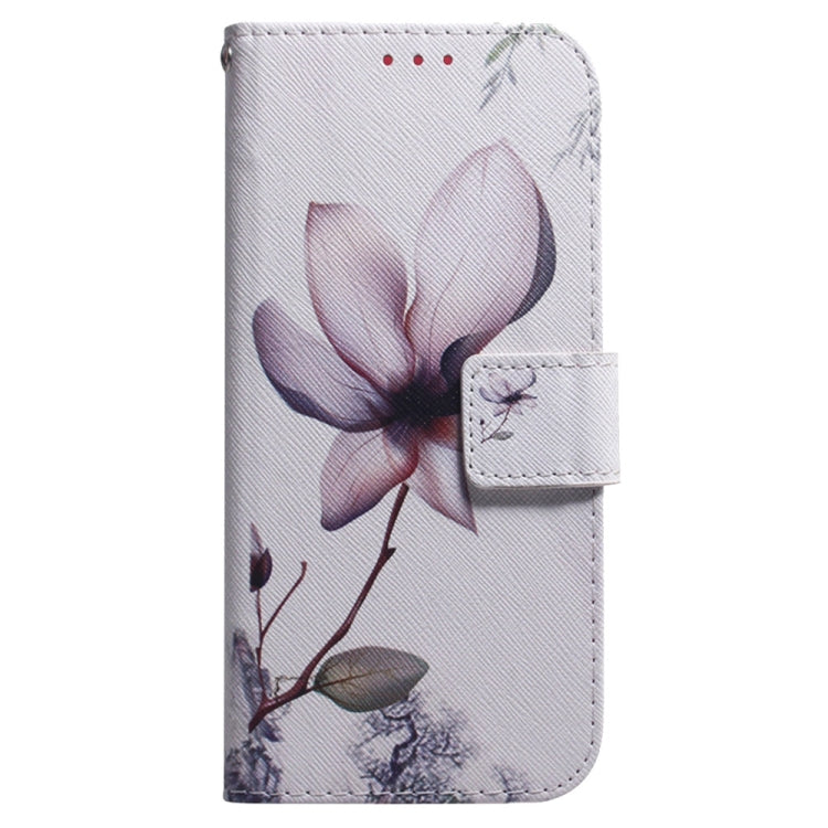 For Samsung Galaxy S25+ 5G Coloured Drawing Flip Leather Phone Case(Magnolia) by buy2fix