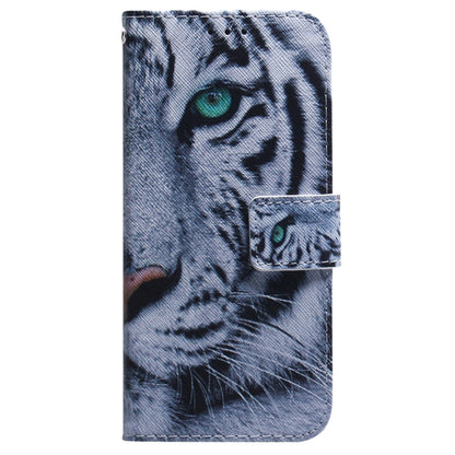 For Samsung Galaxy S25 Ultra 5G Coloured Drawing Flip Leather Phone Case(Tiger) by buy2fix