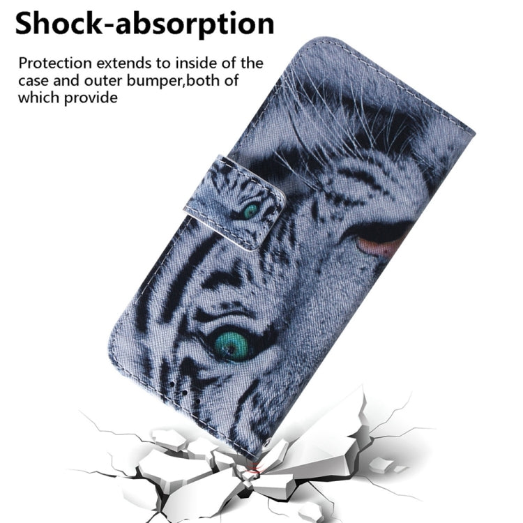 For Samsung Galaxy S25 Ultra 5G Coloured Drawing Flip Leather Phone Case(Tiger) by buy2fix