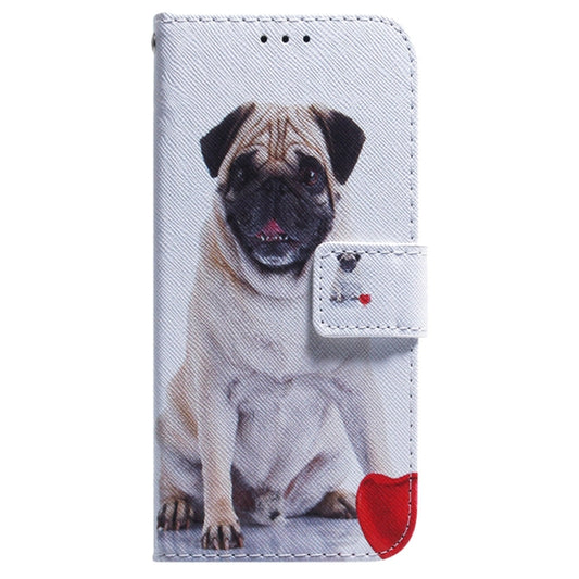 For Samsung Galaxy S25 Ultra 5G Coloured Drawing Flip Leather Phone Case(Pug) by buy2fix
