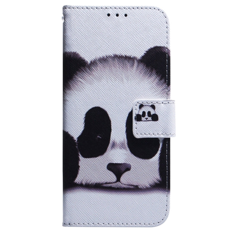 For Samsung Galaxy S25 Ultra 5G Coloured Drawing Flip Leather Phone Case(Panda) by buy2fix