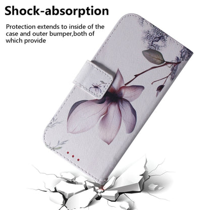 For Samsung Galaxy S25 Ultra 5G Coloured Drawing Flip Leather Phone Case(Magnolia) by buy2fix