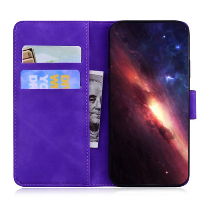For Samsung Galaxy S25+ 5G Skin Feel Pure Color Flip Leather Phone Case(Purple) by buy2fix
