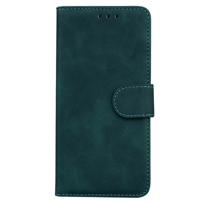 For Samsung Galaxy S25+ 5G Skin Feel Pure Color Flip Leather Phone Case(Green) by buy2fix