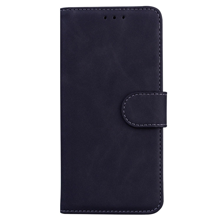 For Samsung Galaxy S25+ 5G Skin Feel Pure Color Flip Leather Phone Case(Black) by buy2fix