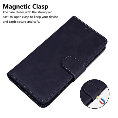 For Samsung Galaxy S25+ 5G Skin Feel Pure Color Flip Leather Phone Case(Black) by buy2fix