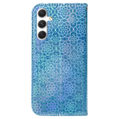 For Samsung Galaxy S25+ 5G Colorful Magnetic Buckle Leather Phone Case(Blue) by buy2fix