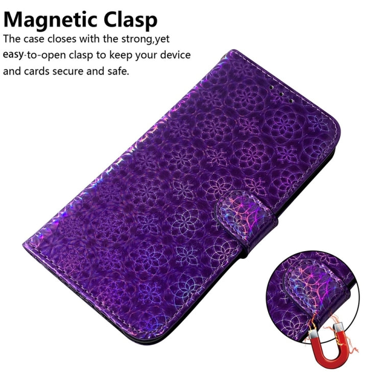 For Samsung Galaxy S25+ 5G Colorful Magnetic Buckle Leather Phone Case(Purple) by buy2fix