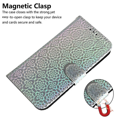 For Samsung Galaxy S25 Ultra 5G Colorful Magnetic Buckle Leather Phone Case(Silver) by buy2fix
