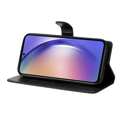 For Motorola Moto G Play 2024 Butterflies and Flowers Leather Phone Case(Black) by buy2fix