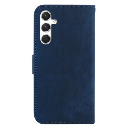 For Samsung Galaxy S25+ 5G Little Tiger Embossed Leather Phone Case(Dark Blue) by buy2fix