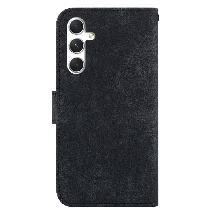 For Samsung Galaxy S25+ 5G Little Tiger Embossed Leather Phone Case(Black) by buy2fix