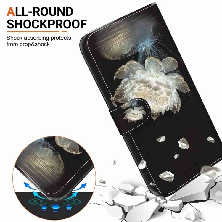 For Samsung Galaxy S25 5G Crystal Texture Colored Drawing Leather Phone Case(Crystal Peony) by buy2fix