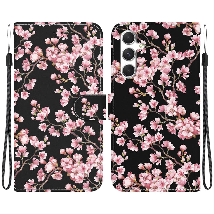 For Samsung Galaxy S25+ 5G Crystal Texture Colored Drawing Leather Phone Case(Plum Bossom) by buy2fix