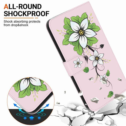 For Samsung Galaxy S25+ 5G Crystal Texture Colored Drawing Leather Phone Case(Lily) by buy2fix