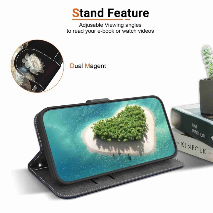 For Samsung Galaxy S25 Ultra 5G Crystal Texture Colored Drawing Leather Phone Case(Crystal Peony) by buy2fix