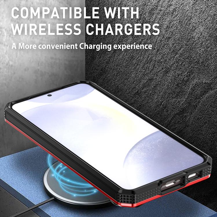 For Samsung Galaxy S23 5G Armor II Series MagSafe Magnetic Holder Phone Case(Black) - Galaxy S23 5G Cases by buy2fix | Online Shopping UK | buy2fix