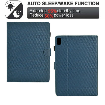 For iPad 2025 / 2022 Solid Color Fiber Texture Smart Tablet Leather Case(Royal Blue) - iPad 2025 / 2022 Cases by buy2fix | Online Shopping UK | buy2fix