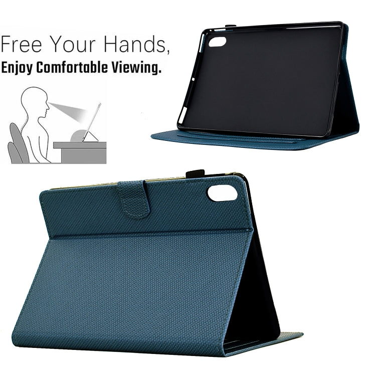 For iPad 2025 / 2022 Solid Color Fiber Texture Smart Tablet Leather Case(Royal Blue) - iPad 2025 / 2022 Cases by buy2fix | Online Shopping UK | buy2fix