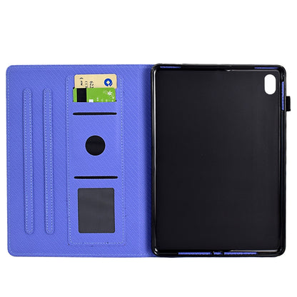 For iPad 2025 / 2022 Solid Color Fiber Texture Smart Tablet Leather Case(Purple) - iPad 2025 / 2022 Cases by buy2fix | Online Shopping UK | buy2fix
