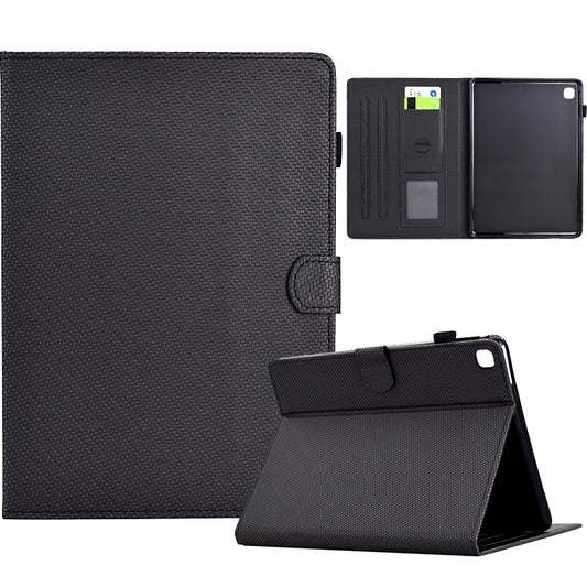 For iPad 10.2 2020 / 2019 Solid Color Fiber Texture Smart Tablet Leather Case(Black) - iPad 10.2 Cases by buy2fix | Online Shopping UK | buy2fix