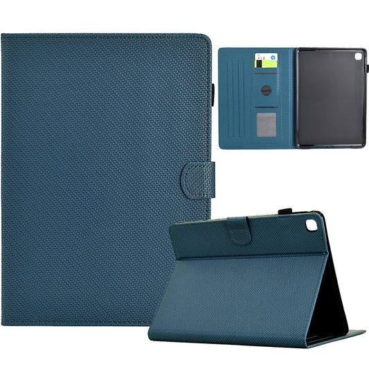 For iPad 10.2 2020 / 2019 Solid Color Fiber Texture Smart Tablet Leather Case(Royal Blue) - iPad 10.2 Cases by buy2fix | Online Shopping UK | buy2fix