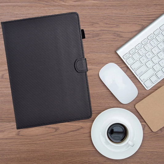 For iPad Air 10.5 2019 Solid Color Fiber Texture Smart Tablet Leather Case(Black) - iPad Air (2019) Cases by buy2fix | Online Shopping UK | buy2fix
