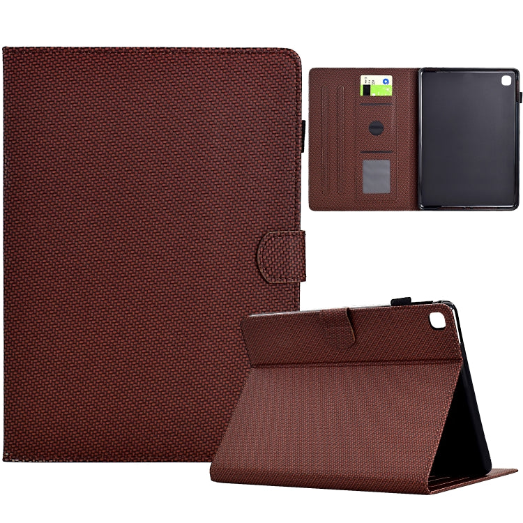 For iPad Air / Air 2 / 9.7 2017 / 2018 Solid Color Fiber Texture Smart Tablet Leather Case(Brown) - iPad 9.7 (2018) & (2017) Cases by buy2fix | Online Shopping UK | buy2fix