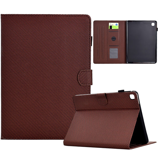 For iPad Air / Air 2 / 9.7 2017 / 2018 Solid Color Fiber Texture Smart Tablet Leather Case(Brown) - iPad 9.7 (2018) & (2017) Cases by buy2fix | Online Shopping UK | buy2fix