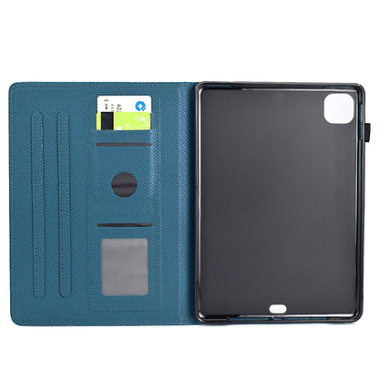 For iPad Air 10.9 2022 / 2020 Solid Color Fiber Texture Smart Tablet Leather Case(Royal Blue) - iPad Air (2022) / (2020) 10.9 Cases by buy2fix | Online Shopping UK | buy2fix